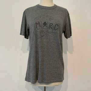 Marc Jacobs Heather Grey Punk Fist Tee